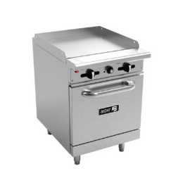 ASBER AER-G24-24-H Estufa a Gas Plancha 24 con Horno