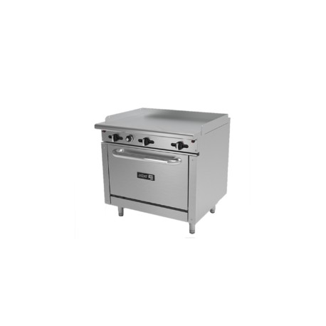 ASBER AER-G36-36-H Estufa A Gas Plancha 36″ Con Horno