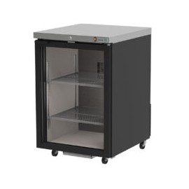 ASBER ABBC-23G-HC Contra Barra en Vinyl Negro 1 Puertas de Cristal 8.9 Pies Cubicos