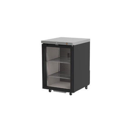 ASBER ABBC-23G-HC Contra Barra en Vinyl Negro 1 Puertas de Cristal 8.9 Pies Cubicos