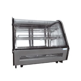 MIGSA RTW-160L Vitrina Refrigerada de Mesa Cristal Curvo 2 Puertas Corredizas 88 Cm