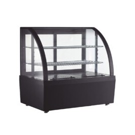 MIGSA RTW-100L-3 Vitrina Refrigerada de Mesa Cristal Curvo Antiempañante 2 Puertas Corredizas 70 cm