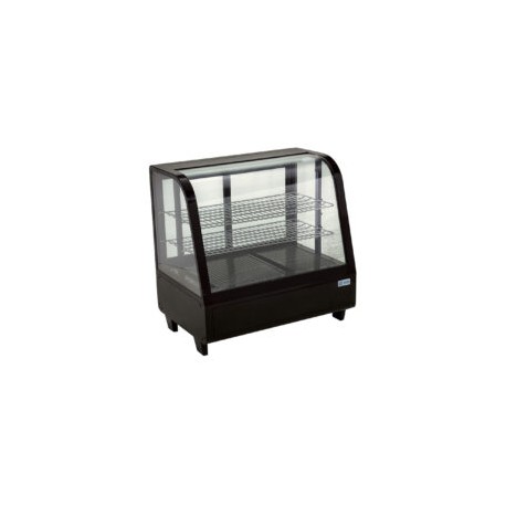 MIGSA RTW-100L Vitrina Refrigerada de Mesa Cristal Curvo 2 Puertas Corredizas 68 Cm