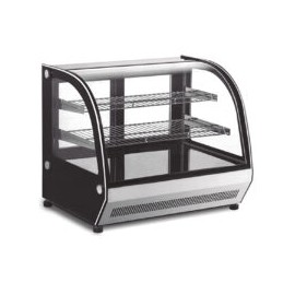 MIGSA GN-900CT Vitrina Refrigerada de Mesa Cristal Curvo 2 Puertas Corredizas 90 Cm