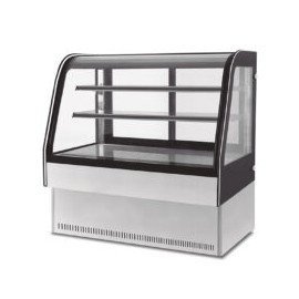 MIGSA GN-900C2 Vitrina Refrigerada de Piso Cristal Curvo 2 Puertas Corredizas 90 Cm