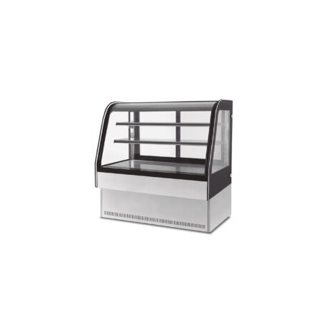 MIGSA GN-900C2 Vitrina Refrigerada de Piso Cristal Curvo 2 Puertas Corredizas 90 Cm