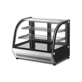 MIGSA GN-1200CT Vitrina Refrigerada de Mesa Cristal Curvo 2 Puertas Corredizas 120 cm