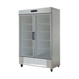 ASBER ARR-37-G Refrigerador Vertical 2 Puertas de Cristal 37 Pies Cúbicos