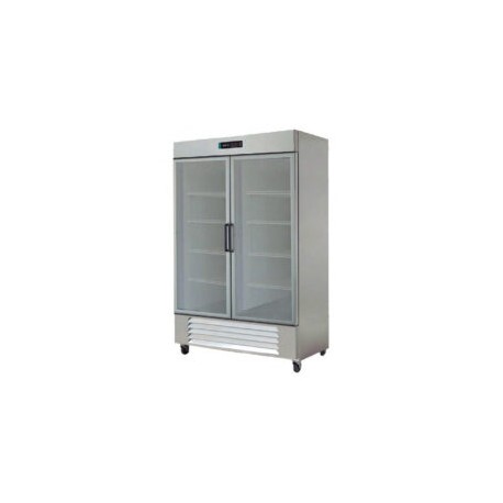 ASBER ARR-37-G Refrigerador Vertical 2 Puertas de Cristal 37 Pies Cúbicos