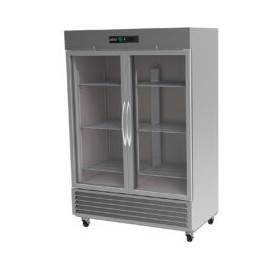 ASBER ARR-49-G-H Refrigerador Vertical 2 Puertas de Cristal 49 Pies Cubicos