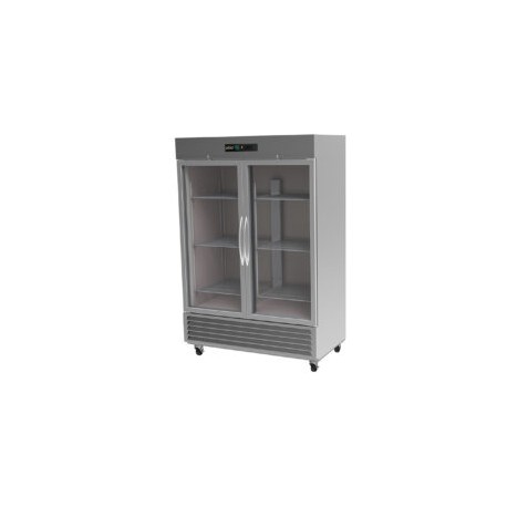 ASBER ARR-49-G-H Refrigerador Vertical 2 Puertas de Cristal 49 Pies Cubicos