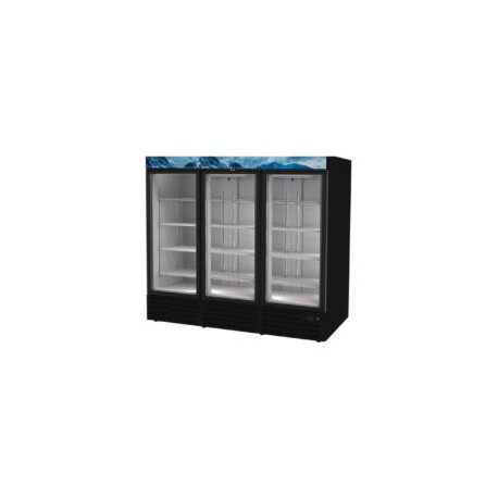 ASBER ARMD-72 Refrigerador Vertical 3 Puertas De Cristal C/Display 72 Pies Cubicos