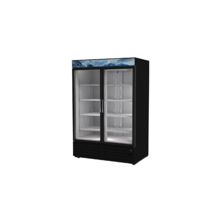 ASBER ARMD-49 Refrigerador Vertical 2 Puertas de Cristal C/Display 49 Pies Cubicos