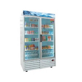 ASBER ARMD-47 SD Refrigerador Vertical 2 Puertas de Cristal Corredizas