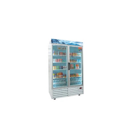 ASBER ARMD-47 SD Refrigerador Vertical 2 Puertas de Cristal Corredizas