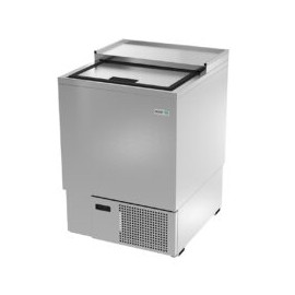 ASBER AGF-24-S-HC Glass Froster en A.I. 1 Puerta Solida Corrediza 13.23 Pies Cubicos