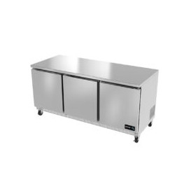 ASBER AUTR-72 Mesa Bajo Mostrador Refrigerada de 3 Puertas 18.2 Pies Cubicos