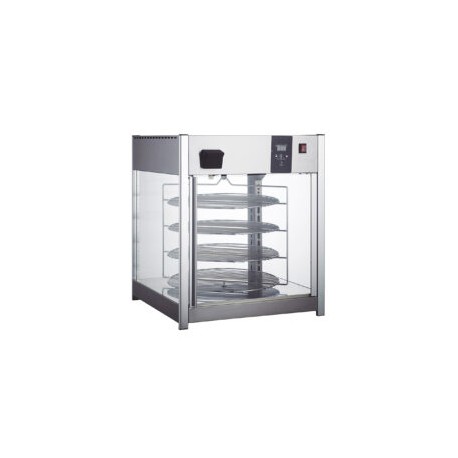 MIGSA RTR-158L Vitrina Pizzera Caliente con Rack Giratorio de 4 Niveles  Hasta 45 Cm Diametro