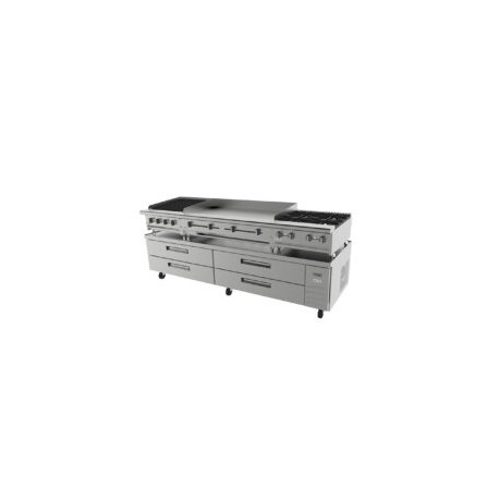 ASBER ACBR-96 Base de Chef Refrigerada con 4 Cajones